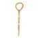 14K Two-tone Gold  Textured #1 MOM Heart Pendant