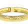 Polished Diamond-Cut Gold Bangle Bracelet In 18K Gold Over Sterling Silver
