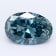 1.10ct Dark Blue Oval Lab-Grown Diamond VS2 Clarity IGI Certified
