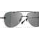 Chanel Black Aviator Frame / Gray Lenses Sunglasses