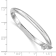 Rhodium Over Sterling Silver Polished 4mm with Safety Hinged Children's Bangle