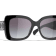 Chanel Black Frame with Large "CC" Silver Logo / Gray Lens Sunglasses