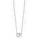 14K Two-Tone Lab Grown Diamond VS/SI GH, Hearts Pendant Necklace