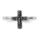 Rhodium Over Sterling Silver Stackable Expressions Marcasite Cross Ring