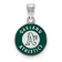 Rhodium Over Sterling Silver MLB LogoArt Oakland Athletics Enamel Pendant