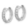 Rhodium Over 14K White Gold Lab Grown Diamond SI1/SI2, G H I, Hinged
Hoop Earrings