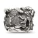 Sterling Silver Reflections Antiqued Chinese Dragon Hinged Bead