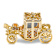 IMPERIAL Golden Carriage with Ring Pad Trinket Box