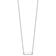 Rhodium Over Sterling Silver Polished Cubic Zirconia Bar Necklace