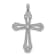 Rhodium Over 14K White Gold 3/8ct. Diamond Budded Cross Pendant
