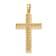 14K Yellow Gold Nugget Cross Pendant