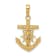 14K Yellow Gold Mariners Crucifix Pendant