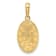 14K Yellow Gold Red Enameled Miraculous Medal Pendant
