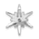 Rhodium Over 14K White Gold Lab Grown Diamond SI1/SI2, G H I, Star
Pendant 0.50ctw