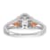 14K Two-tone Lab Grown Diamond Halo Engagement Ring 0.804ctw