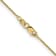 18K Yellow Gold 1mm Solid Diamond-Cut Spiga 16 Inch Chain