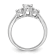 Rhodium Over 14K White Gold Lab Grown Diamond SI1/SI2, G H I, 3-Stone
Engagement Ring