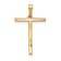 14K Yellow Gold Diamond Letter T Initial Pendant