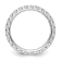 Rhodium Over 14K White Gold Lab Grown Diamond SI1/SI2, G H I, Eternity Band