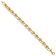 14k Yellow Gold 9.9mm Polished and Textured Fancy Link Bracelet