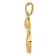 14k Yellow Gold Cat Pendant