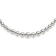 Sterling Silver Graduated Beads Adjustable Necklace