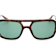 Guess Blonde Havana Square Frame / Green Lenses Sunglasses