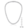 CZ Tennis Necklace In Sterling Silver