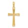 14k Yellow Gold Diamond-Cut X Cross Pendant