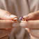 Amethyst Marquise Solitaire Open Design Ring In 14K Rose Gold Over
Sterling Silver
