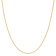 18k Yellow Gold-Plated Sterling Silver 1.2mm Rope Chain Necklace