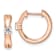 14K Rose Gold Lab Grown Diamond SI1/SI2, G H I, Hinged Hoops