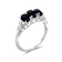Black Sapphire Rhodium Over Sterling Silver Ring 1.65ctw