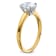 14K Yellow Gold With White Gold Accents 1 1/2 ct. G H I True Light Oval
Moissanite Solitaire Ring