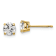 Certified White Lab-Grown Diamond G-H SI 14k Yellow Gold 4-Prong Stud
Earrings 1.00ctw