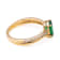 1.08 Ctw Emerald With 0.15 Ctw White Diamond Ring in 14K YG