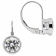 White Cubic Zirconia 14k White Gold Earrings With Velvet Gift Box 2.00ctw