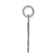 Rhodium Over 14k White Gold Satin Girl with Bow Kiss Kid Charm