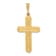 14k Yellow Gold Textured Cross Pendant