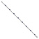 Rhodium Over 10k White Gold Diamond and Blue Sapphire Bracelet