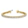 14K Yellow and White Gold Lab Grown Diamond VS/SI GH, Tennis Bracelet