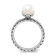Rhodium Over Sterling Silver Stackable Expressions 7.0-7.5mm White
Freshwater Cultured Pearl Ring