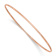 10k Rose Gold 1.5mm Polished Slip-on Bangle Bracelet