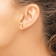 14k Yellow Gold Children's Moon Stud Earrings