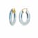 14K Yellow Gold Over Sterling Silver Flat Oval Hoops in Silver Color
Glitter and Blue