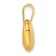 14K Yellow Gold Polished Puffed Heart Pendant