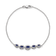 Rhodium Over 14k White Gold Marquise Sapphire Bracelet