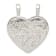 Sterling Silver Best Friend 2-piece break apart Heart Charm