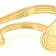 Gold-Tone Wide Open Cuff Bracelet