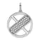 14K White Gold Gatsby Diamond Initial X Charm